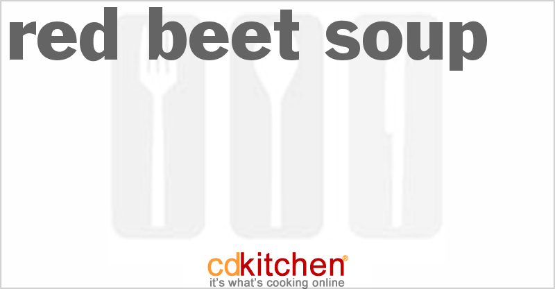 Red Beet Soup - CDKitchen.com