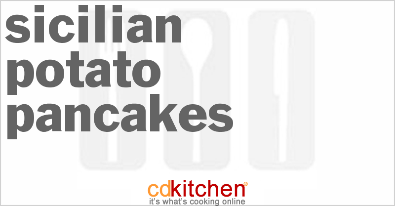 Sicilian Potato Pancakes - CDKitchen.com