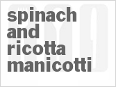 recipe for spinach and ricotta manicotti