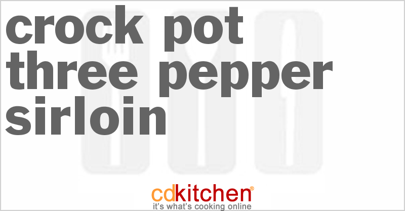 Three-Pepper Sirloin - CDKitchen.com