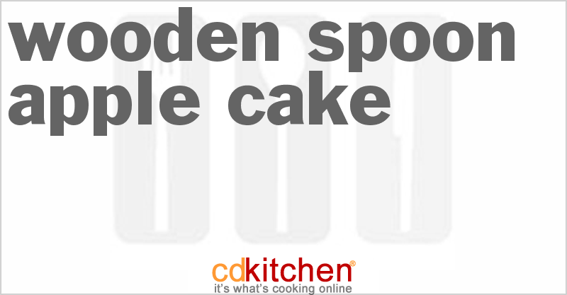 Wooden Spoon Apple Cake - CDKitchen.com