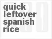 Quick Leftover Spanish Rice