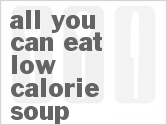 recipe for all you can eat low calorie soup