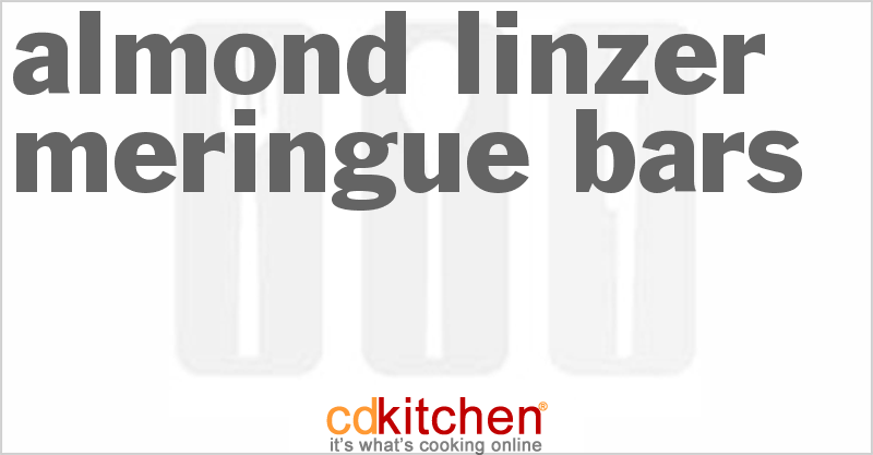 Almond Linzer Meringue Bars - CDKitchen.com