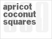recipe for apricot coconut squares