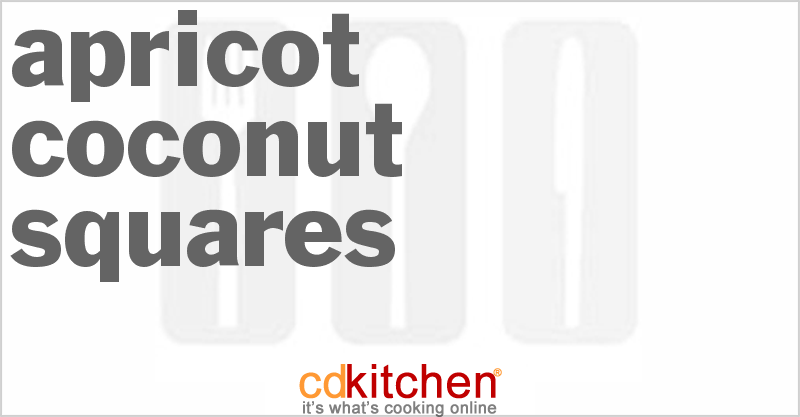 Apricot Coconut Squares - CDKitchen.com