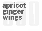 recipe for apricot-ginger chicken wings