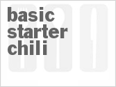 recipe for basic starter chili