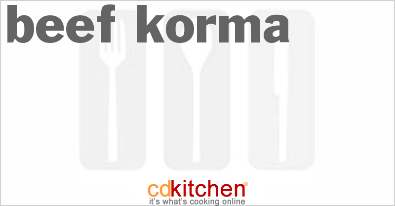 Beef Korma - CDKitchen.com