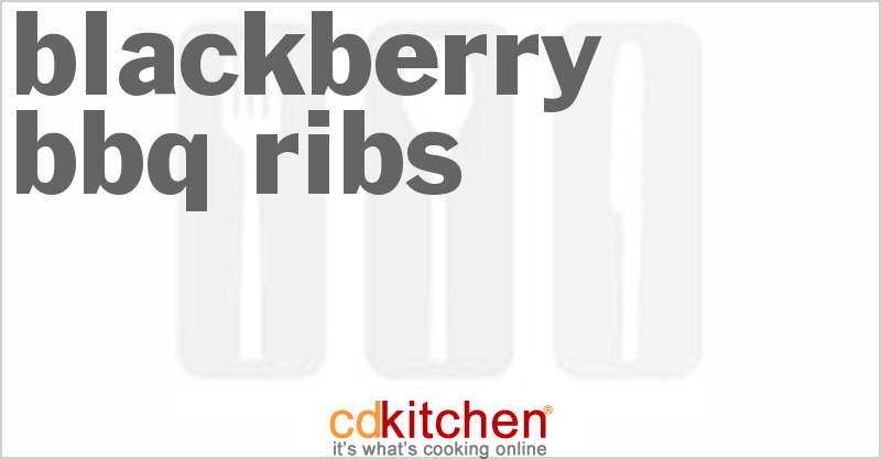 Blackberry BBQ Ribs - CDKitchen.com