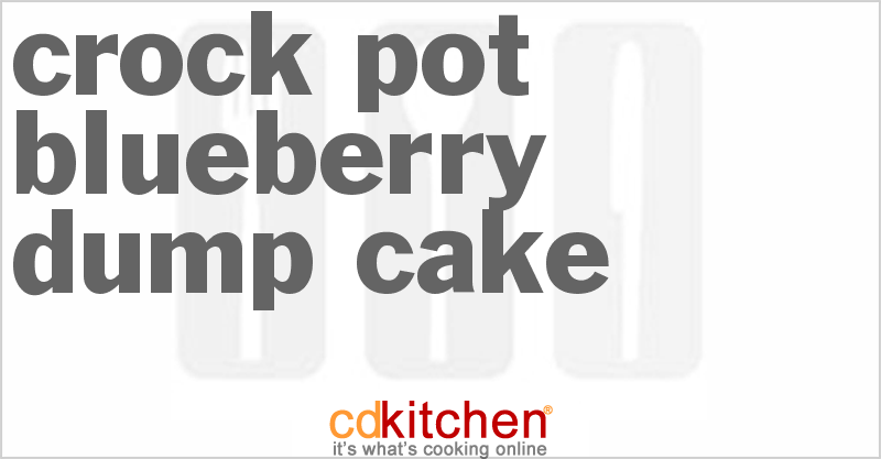 Blueberry Dump Cake - CDKitchen.com