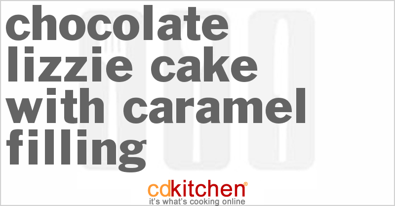 Chocolate Lizzie Cake with Caramel Filling - CDKitchen.com
