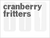 recipe for cranberry fritters