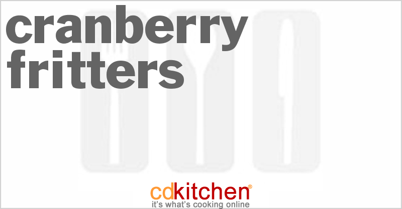 Cranberry Fritters - CDKitchen.com