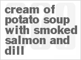 recipe for cream of potato soup with smoked salmon and dill