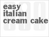 recipe for easy italian cream cake