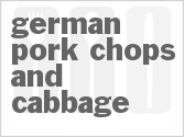 recipe for german pork chops and cabbage