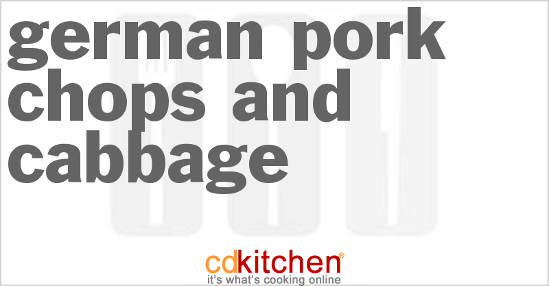 German Pork Chops And Cabbage - CDKitchen.com