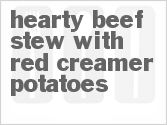 recipe for hearty beef stew with red creamer potatoes