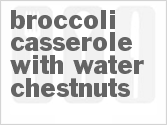 recipe for broccoli casserole with water chestnuts