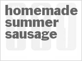recipe for homemade summer sausage