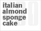 recipe for italian almond sponge cake