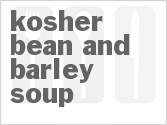 recipe for slow cooker kosher bean and barley soup