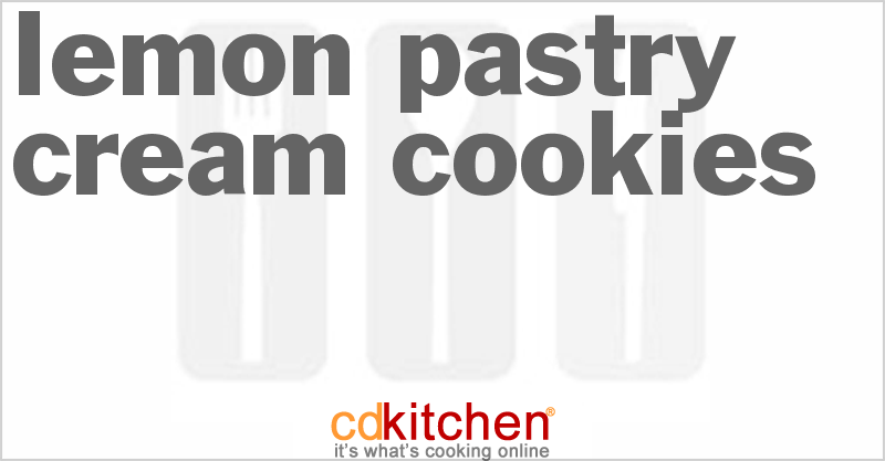 Lemon Pastry Cream Cookies - CDKitchen.com