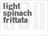 recipe for light spinach frittata
