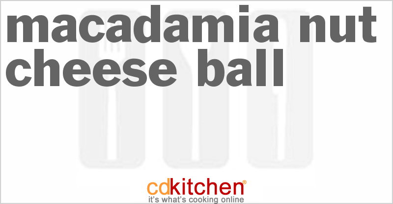 Macadamia Nut Cheese Ball - CDKitchen.com