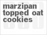recipe for marzipan-topped oat cookies
