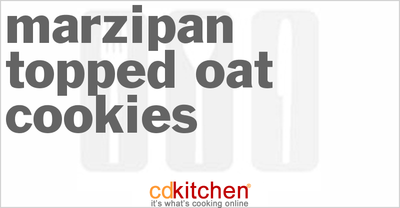 Marzipan-Topped Oat Cookies - CDKitchen.com