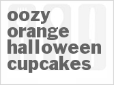 recipe for oozy orange halloween cupcakes