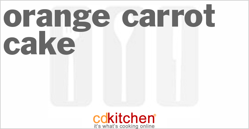 Orange Carrot Cake - CDKitchen.com
