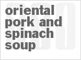 recipe for asian pork and spinach soup