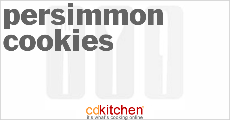 Persimmon Cookies - CDKitchen.com