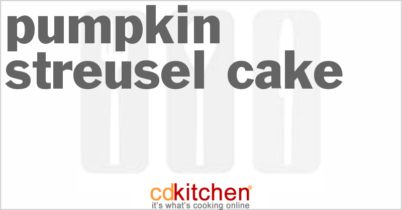 Pumpkin Streusel Cake - CDKitchen.com