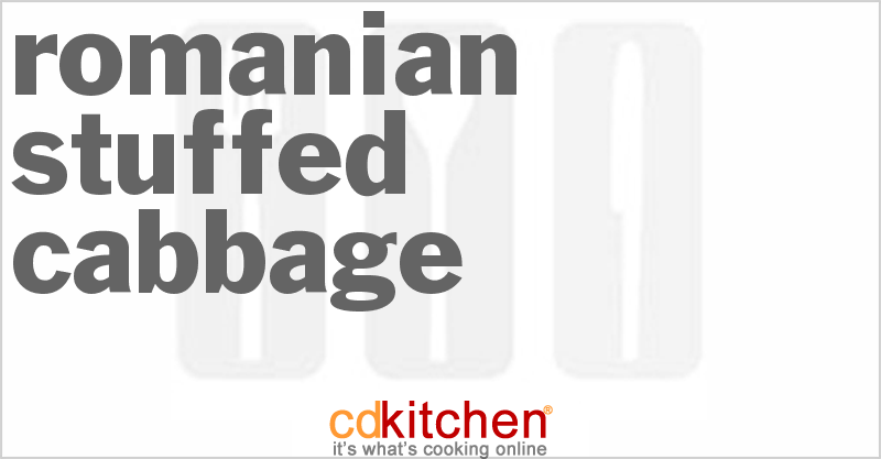Romanian Stuffed Cabbage - CDKitchen.com