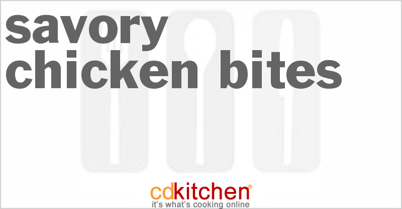 Savory Chicken Bites - CDKitchen.com