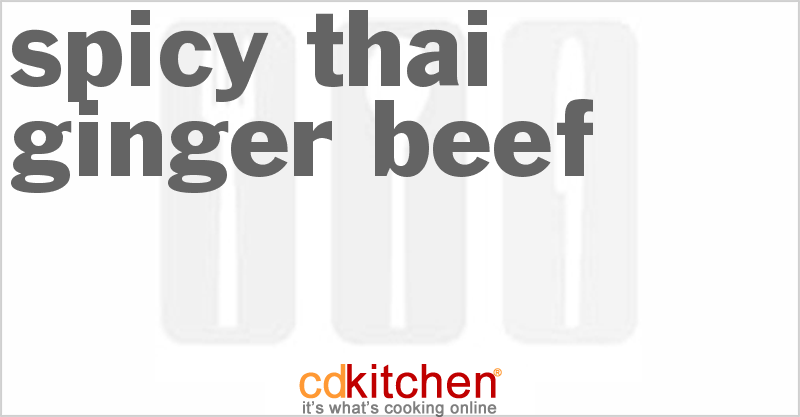 Spicy Thai Ginger Beef - CDKitchen.com
