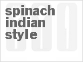 recipe for spinach indian style