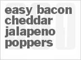 recipe for easy bacon cheddar jalapeno poppers