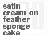 Satin Cream on Feather Sponge Cake