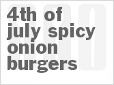 recipe for spicy onion burgers