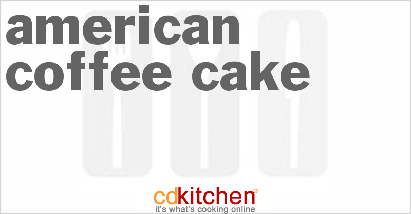 American Coffee Cake - CDKitchen.com