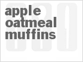 recipe for apple-oatmeal muffins