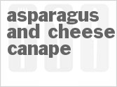 recipe for asparagus and cheese canape
