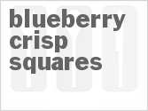 recipe for blueberry crisp squares