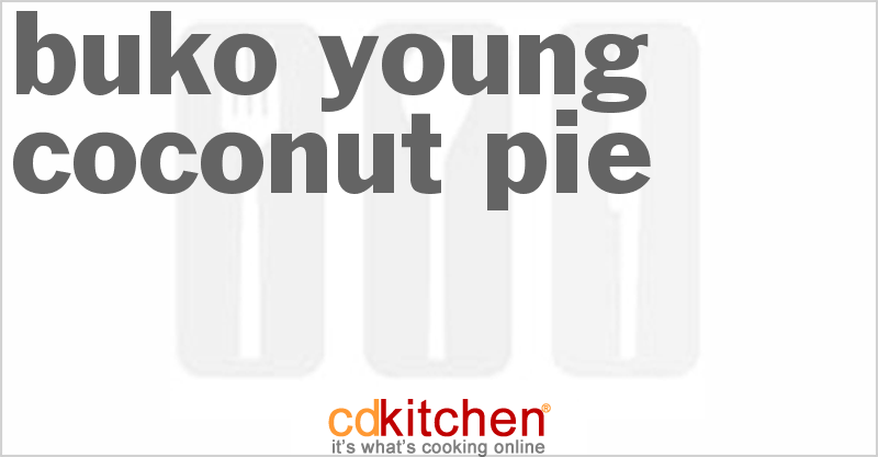 Buko (Young Coconut Pie) - CDKitchen.com