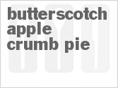 recipe for butterscotch apple crumb pie